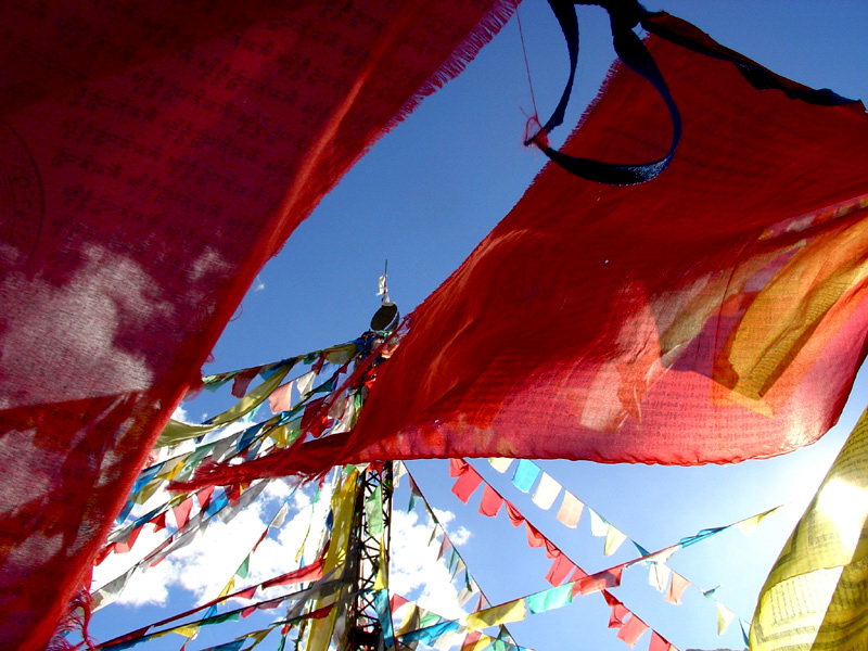 西藏照片：西藏,经幡