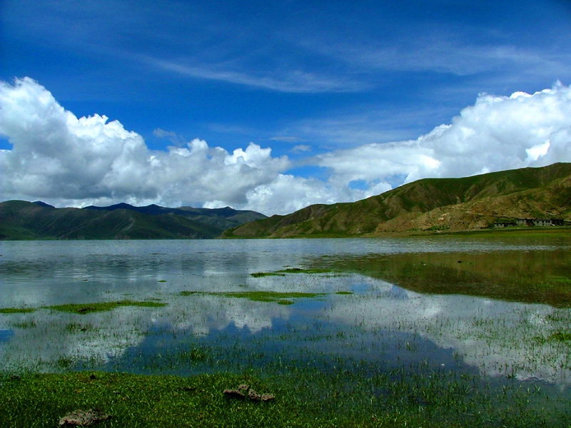 西藏照片：羊湖