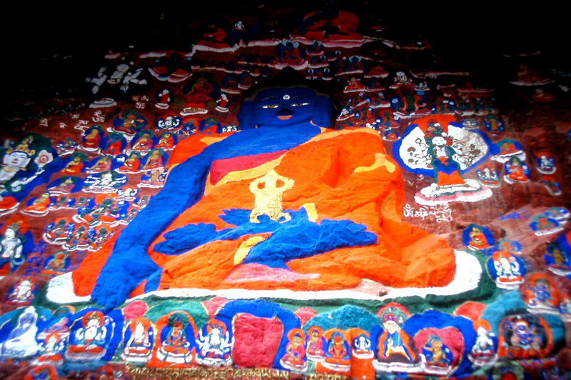 西藏图片：万佛墙下1