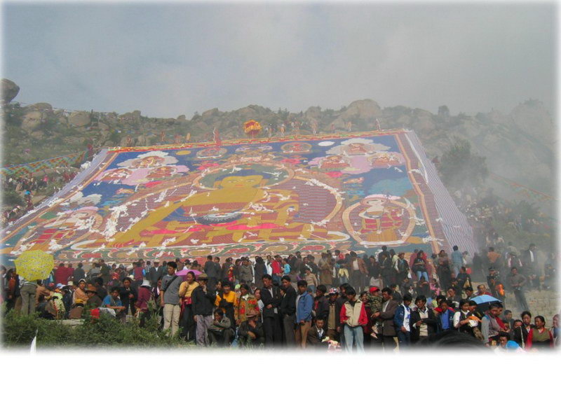 西藏照片：雪顿节
