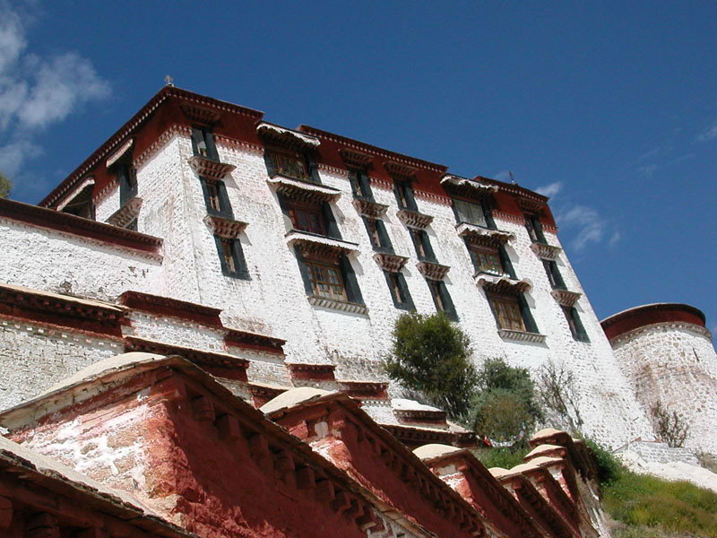 西藏照片：布达拉宫侧面八