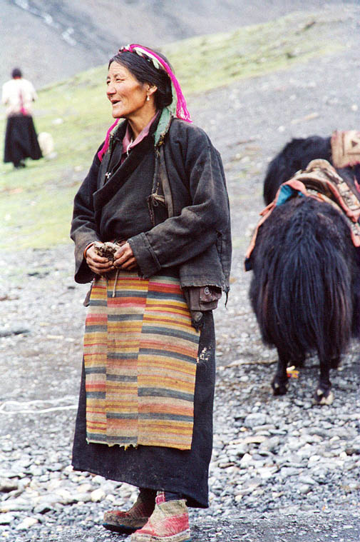 照片：走近西藏287-卡如拉山口-藏民