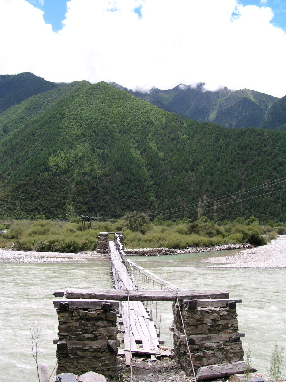 西藏林芝图片：西藏的桥